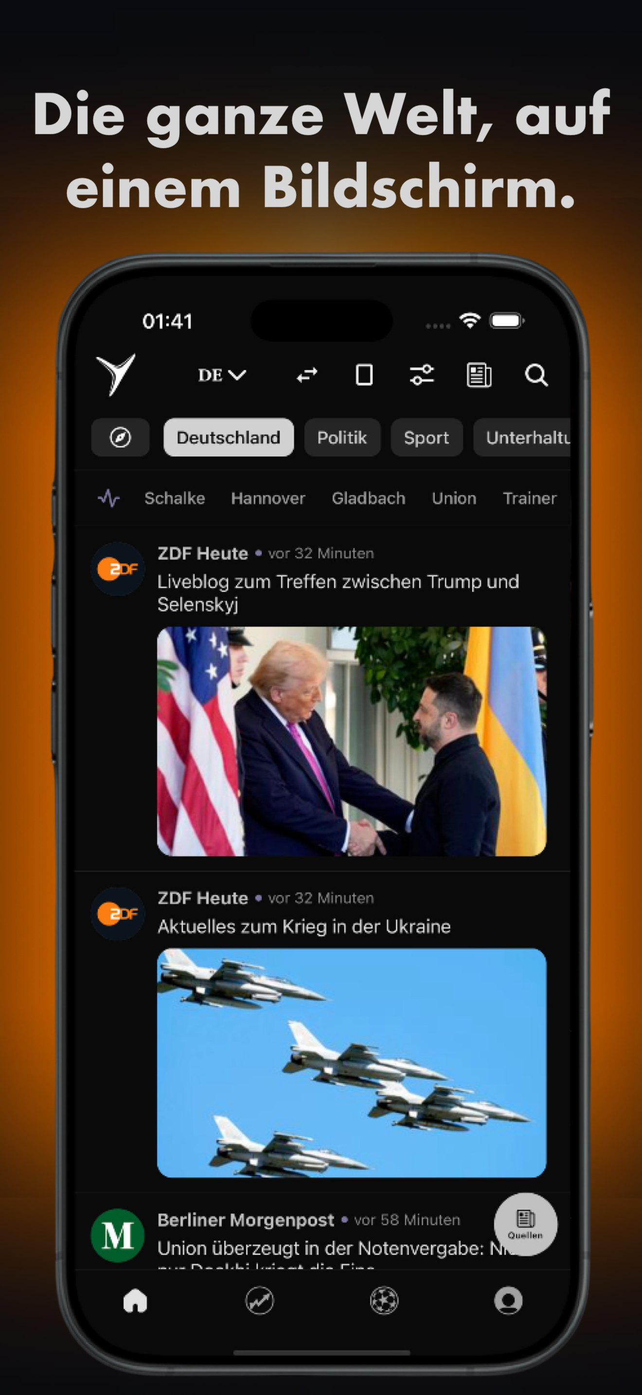 🌎 Alle Quellen in einem einzigen Feed