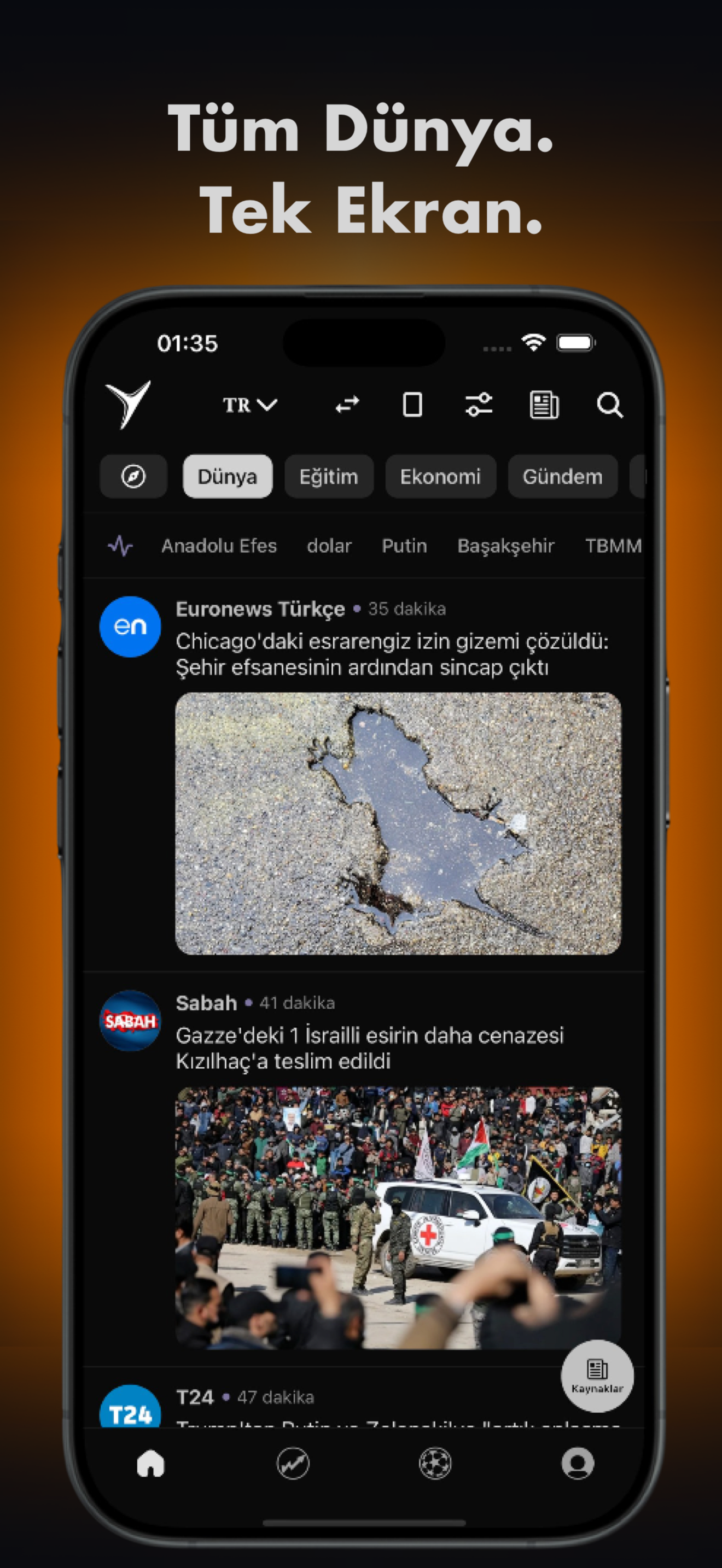 🌎 Tüm Kaynaklar Tek Akışta